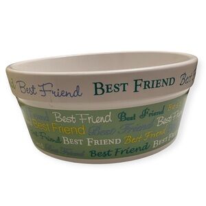 2008 ROOM CREATIVE Best Friend Pet Dog Dish Bowl. 8x8